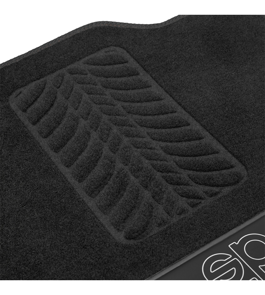 SET 4 TAPPETINI NERI PER AUTO SPARCO IN MOQUETTE
